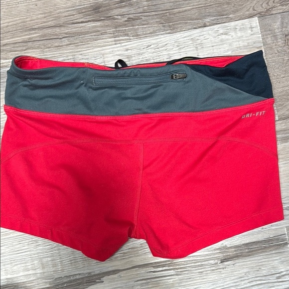 Nike Red and Black Dri-FIT Shorts - Picture 3 of 5
